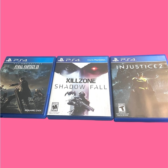 Sony PS4 Game Trio - Blue Cases No OFFERS!! BOUGHT AT $71 no lower - Picture 1 of 7